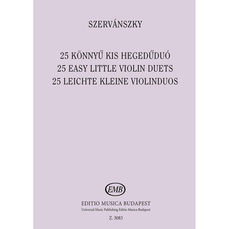 Szervánszky, Endre - 25 Easy Small Duets