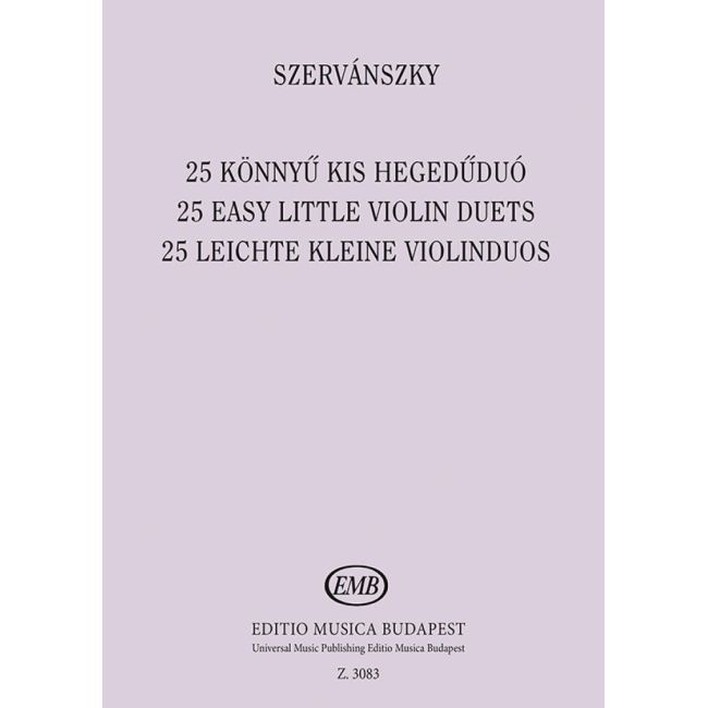 Szervánszky, Endre - 25 Easy Small Duets