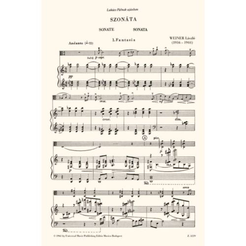 Weiner, László - Sonata