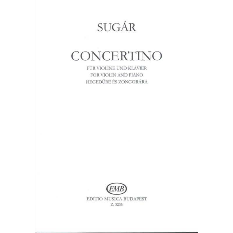 Sugar, Rezsö - Concertino (Vln & Pno)