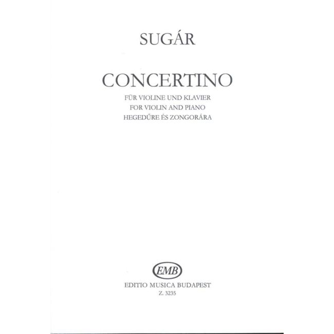 Sugar, Rezsö - Concertino (Vln & Pno)