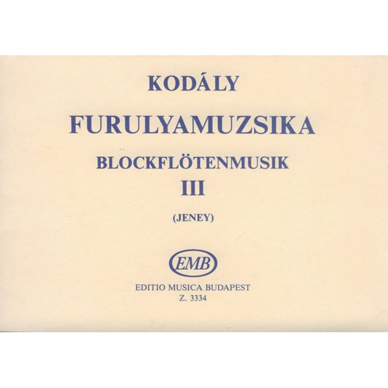 Kodály, Zoltán - Recorder Music 3