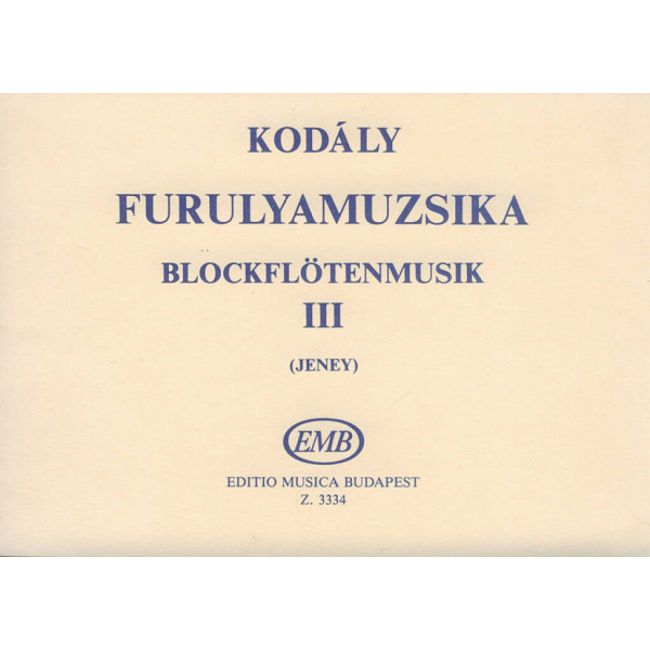 Kodály, Zoltán - Recorder Music 3