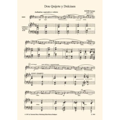 Ránki, György - Don Quijote y Dulcinea (oboe & Piano)
