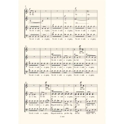 Kodály, Zoltán - Turot eszik a cigany
