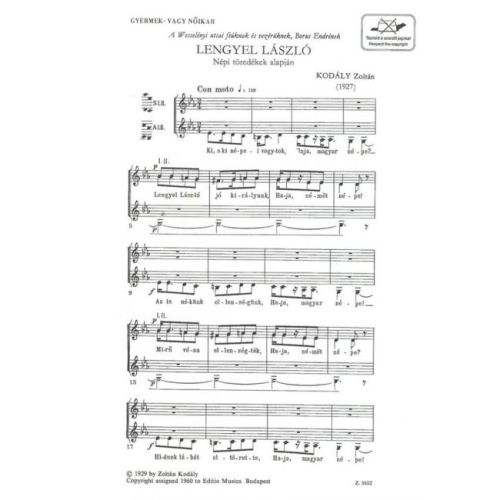 Kodály, Zoltán - Lengyel...