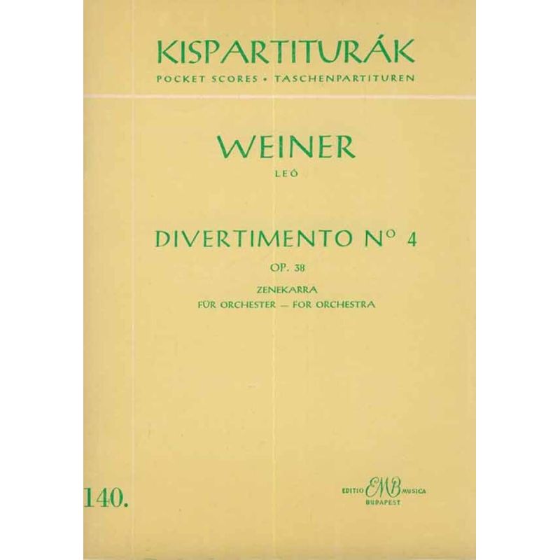 Weiner, Leó - Divertimento No. 4