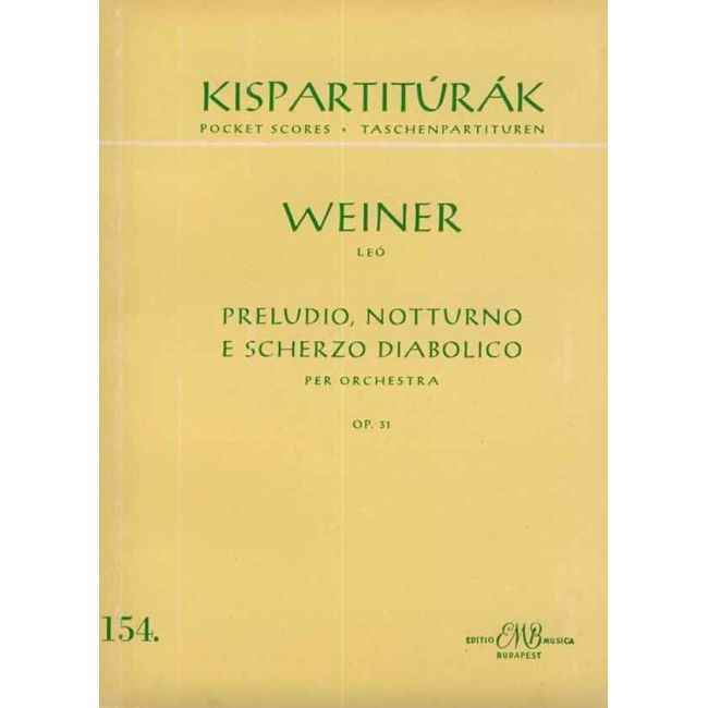 Weiner, Leó - Preludio, notturno e scherzo diabolico