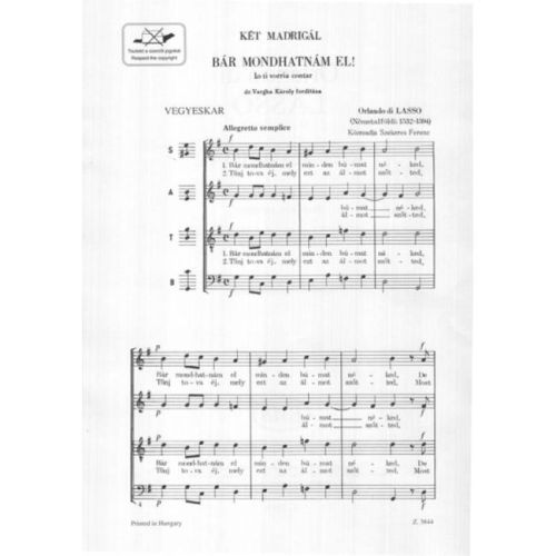 Two madrigals