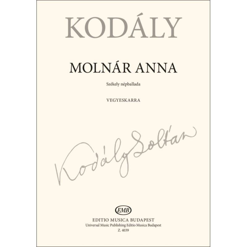 Kodály, Zoltán - Molnar Anna