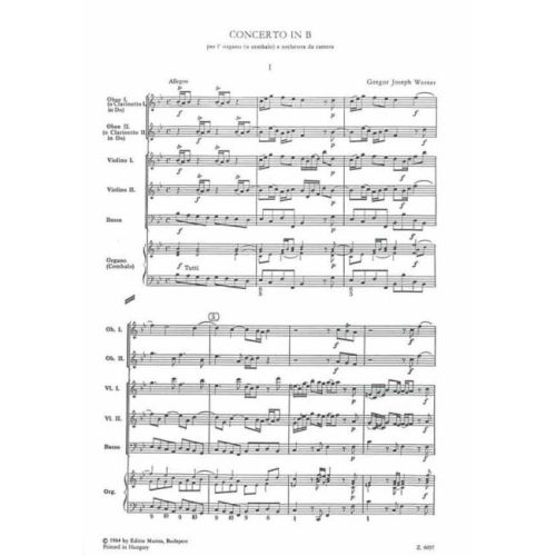 Werner, Gregor Joseph - Concertante Pieces