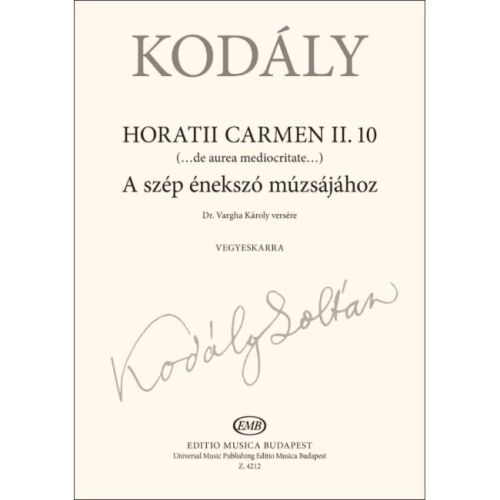 Kodály, Zoltán - Horatii...