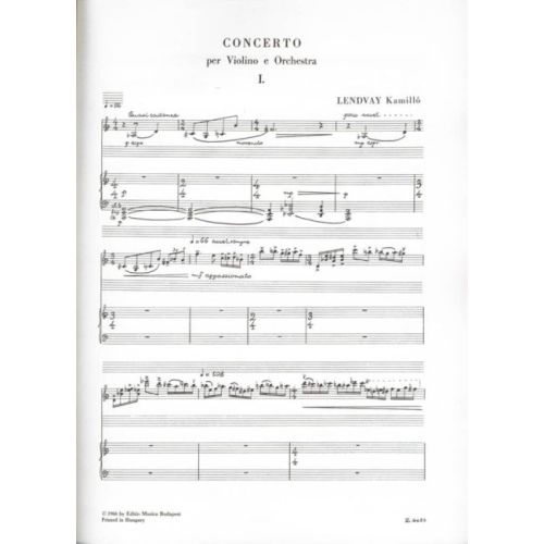 Lendvay, Kamilló - Violin Concerto