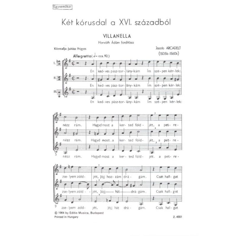 Villanella: A forrasnal