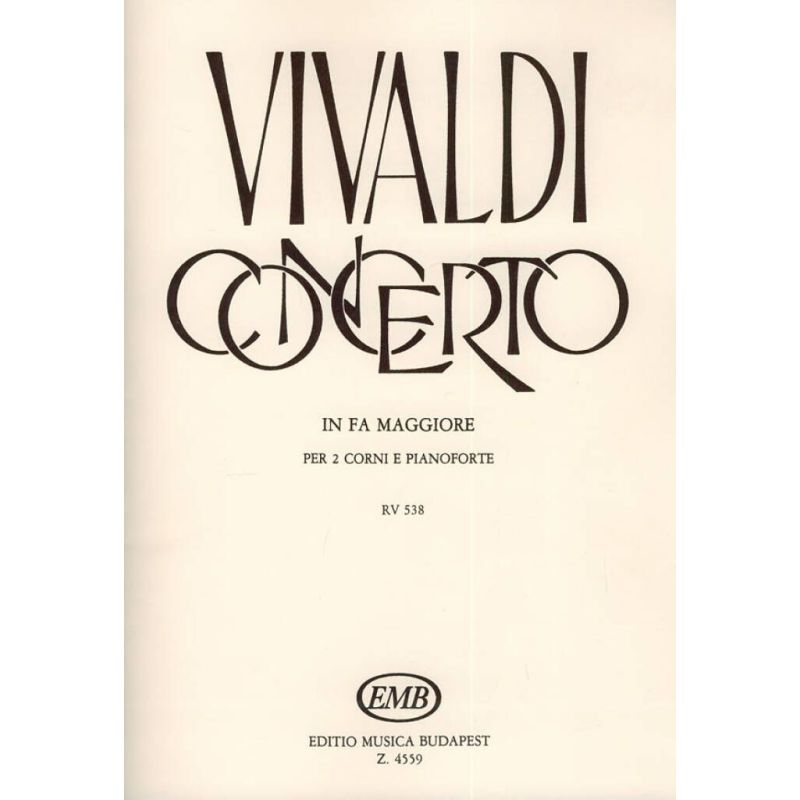 Vivaldi, Antonio - Concerto in fa maggiore