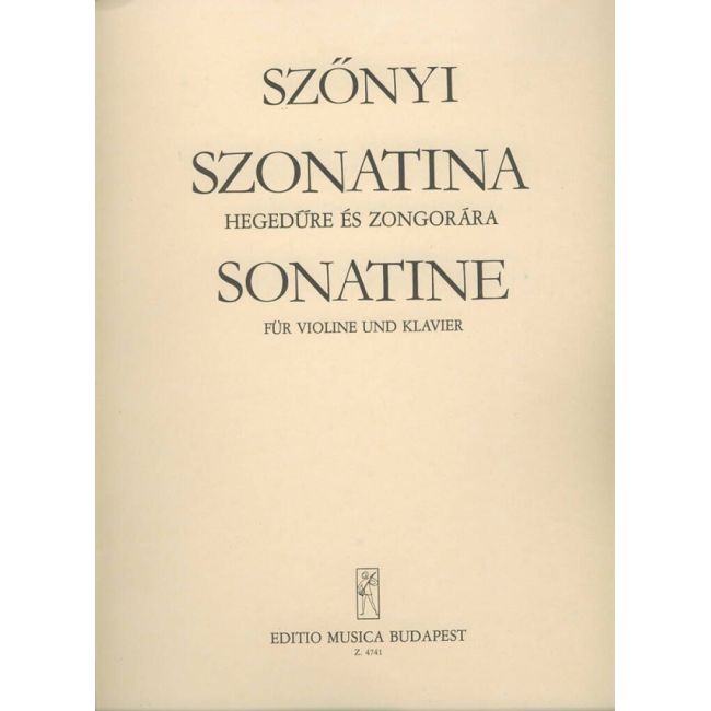 Szönyi, Erzsébet - Sonatina (violin and piano)