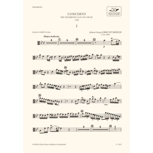 Albrechtsberger & Georg - Concerto for Trombone (alto tbn & piano)