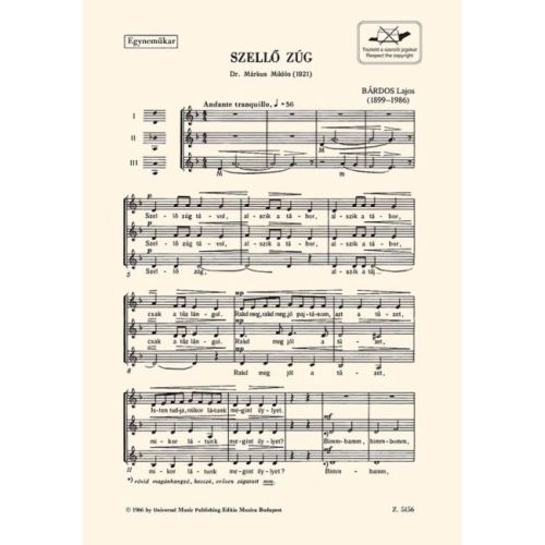 Bárdos, Lajos - Szello zug