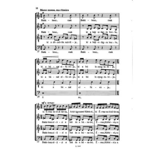 Szönyi, Erzsébet - Anekreoni dalok