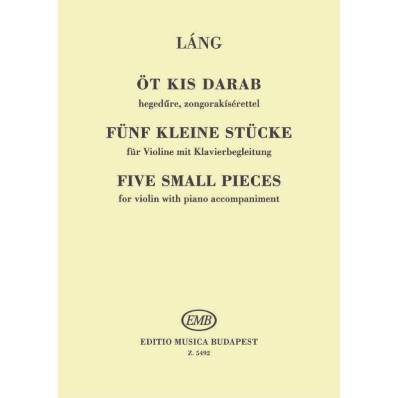 Lang, I. - Five Small Pieces