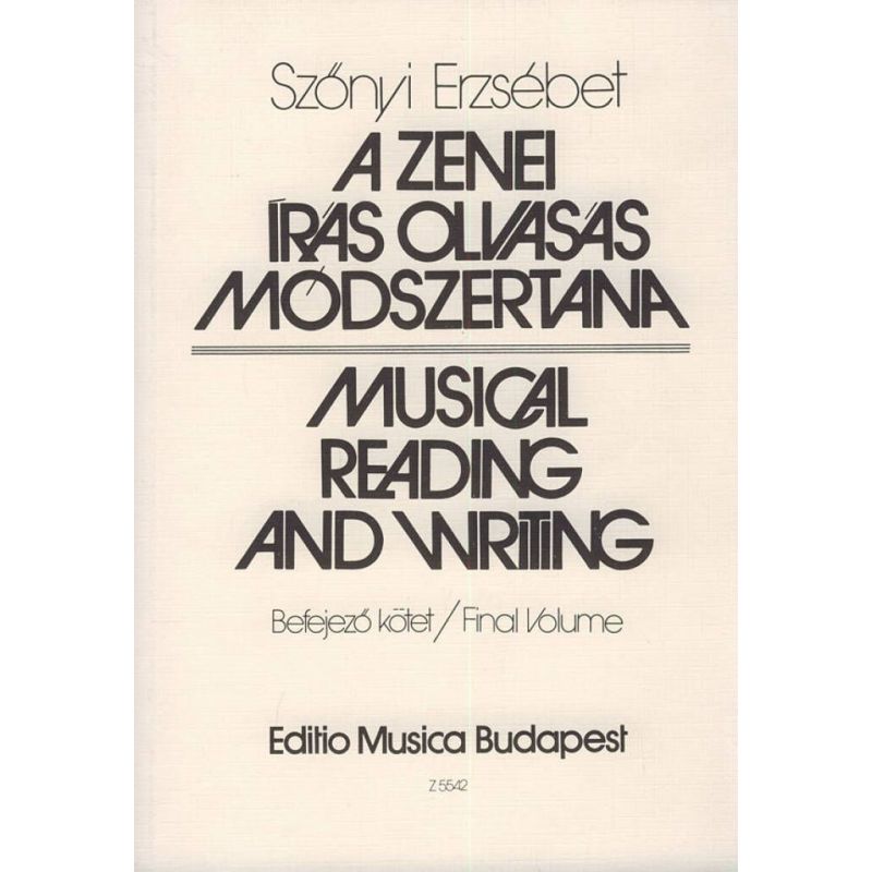 Szönyi, Erzsébet - Musical Reading and Writing