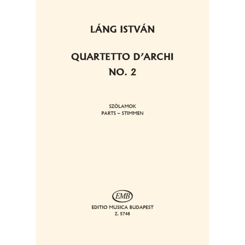 Láng, István - String Quartet No. 2