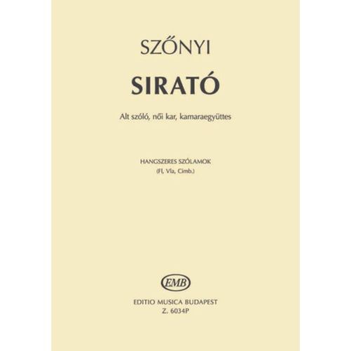 Szönyi, Erzsébet - Lament