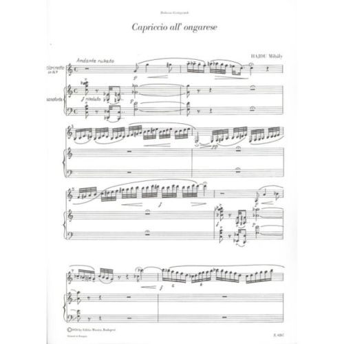 Hajdu, Mihaly - Capriccio all'ongarese
