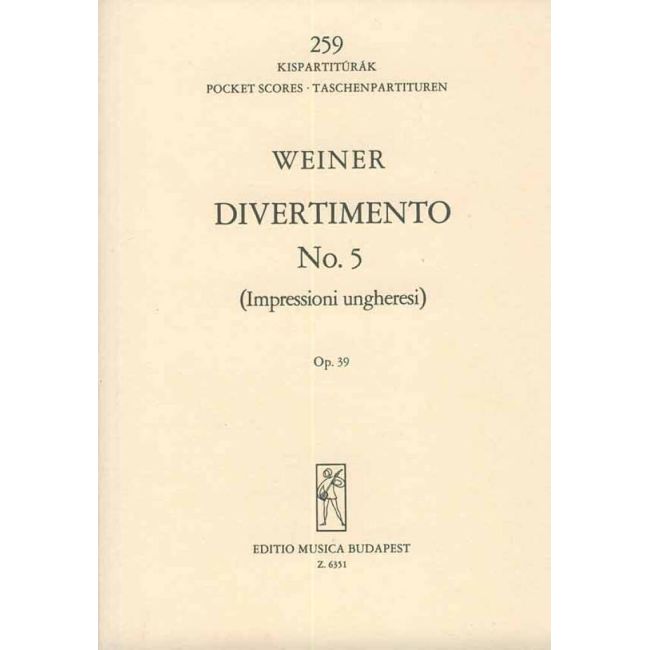 Weiner, Leó - Divertimento No. 5
