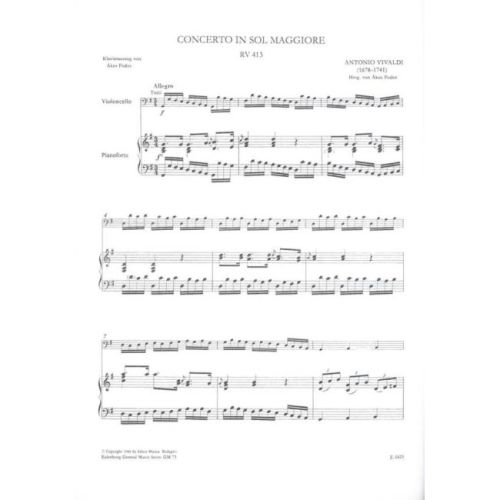 Vivaldi, Antonio - Concerto in sol maggiore