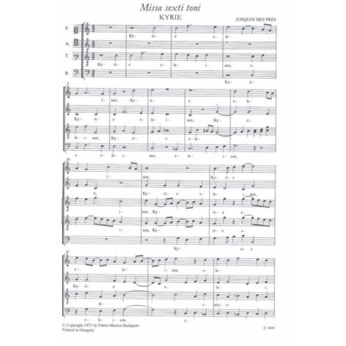 Prés, Josquin des - Missa L'homme arme