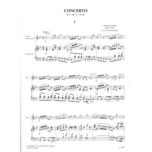 Vivaldi, Antonio - Concerto in sib maggiore