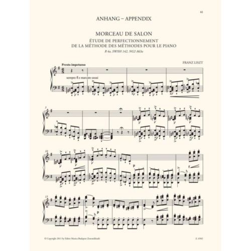 Liszt, Franz - Two Concert Etudes (piano)