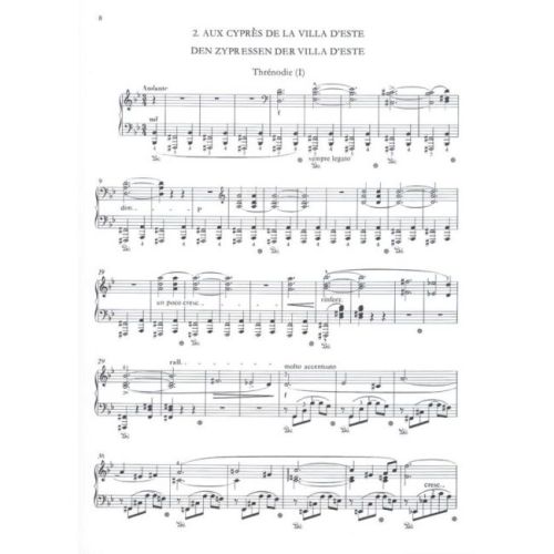 Annees de Pelerinage I/8 (Hardback)