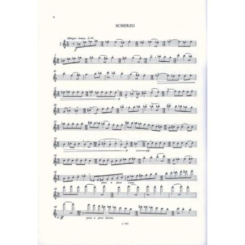 Szervánszky, Endre - Five Concert Studies for Solo Flute