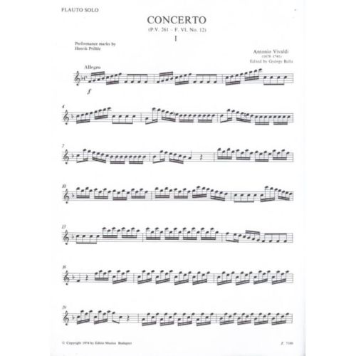 Vivaldi, Antonio - Concerto in fa maggiore "La tempesta di
