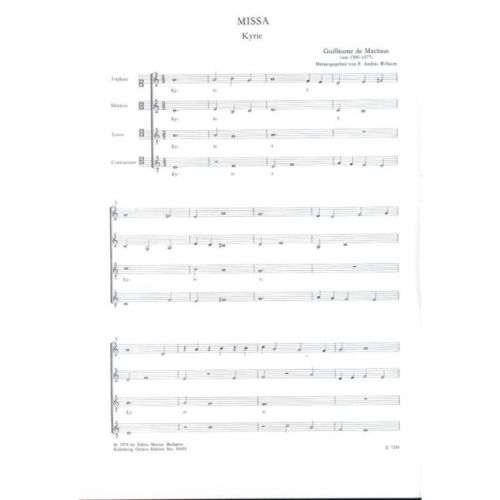 Machaut, Guillaume de - Missa