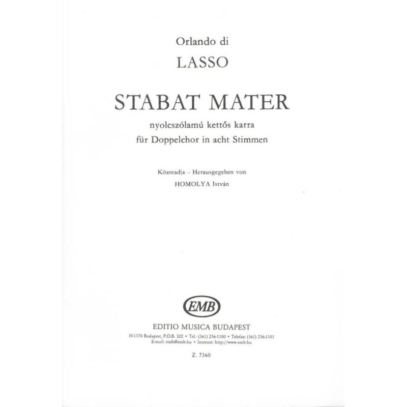 Lasso, Orlando di - Stabat Mater