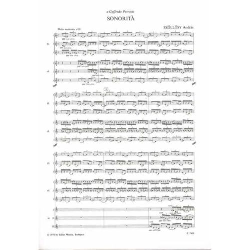 Szöllösy, András - Sonorita