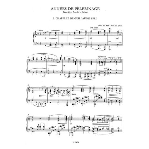Annees de Pelerinage I/6 (Hardback)