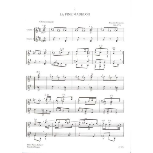 Couperin, François - Six Pieces for Two Guitars
