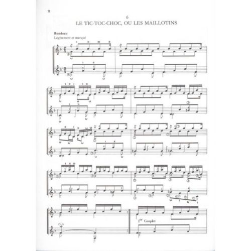 Couperin, François - Six Pieces for Two Guitars