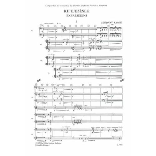Lendvay, Kamilló - Expressions