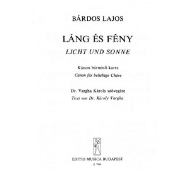 Bárdos, Lajos - Lang es feny