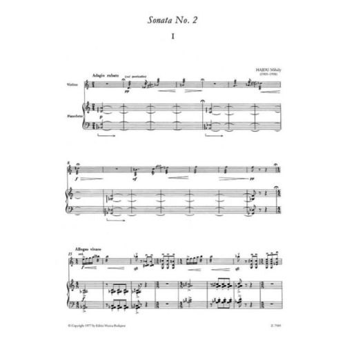 Hajdu, Mihaly - Sonata No. 2