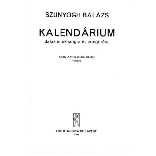 Szunyogh, Balázs - Calendar