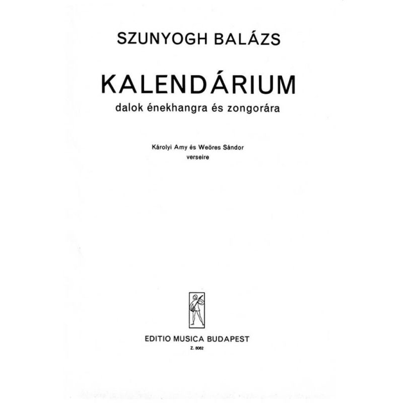 Szunyogh, Balázs - Calendar