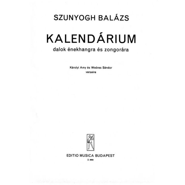 Szunyogh, Balázs - Calendar