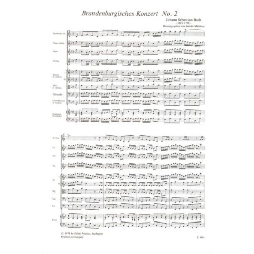 Bach, Johann Sebastian - Brandenburgisches Konzert No. 2