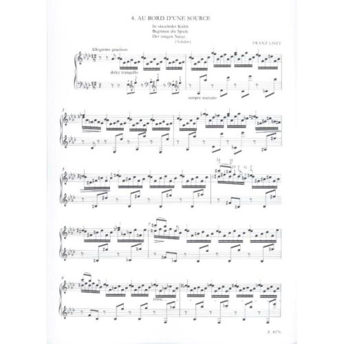 Liszt, Franz - Au bord d'une source